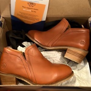 Tan Leather Ankle Boots